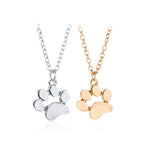Cute cat paw metal necklace